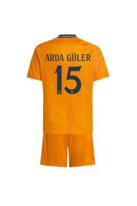 Real Madrid Arda Guler #15 Babytruitje Uit tenue Kind 2024-25 Korte Mouw (+ Korte broeken)